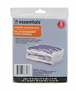 2 SWEATER STORAGE Bags ziPPerEd Clear Plastic 18&quot; x 12&quot; x 3&quot; Shirt Linen... - $29.66 CAD