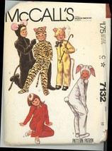 Mccalls 7132 Boys and Girls Animal Costume Size 10 Cut Complete Vintage - £2.99 GBP