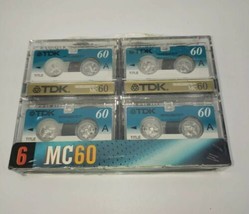 TDK MC60 Microcassette Tapes 4 pack NEW - £11.61 GBP