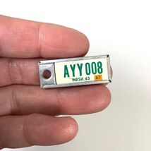 1963 Disabled American Veterans DAV Mini License Plate Key Fob Tag WA AY... - $4.00