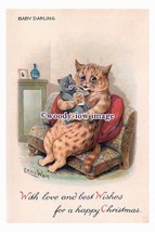 rp00717 - Louis Wain Cat - Baby Darling - print 6x4 - £2.18 GBP
