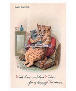 rp00717 - Louis Wain Cat - Baby Darling - print 6x4 - $3.82 CAD