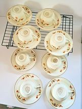 SUPERIOR HALL QUALITY DINNERWARE 8 PIECE CUPS & SAUCERS image 6