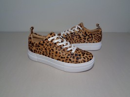 Jack Rogers Size 6 M PAIGE Leopard Fur Platform Sneakers New Women&#39;s Shoes - £117.54 GBP