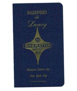 Sheraton Motor Inn New York City Passport to Luxury Booklet 1960&#39;s - £58.63 GBP