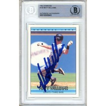 Matt Williams San Francisco Giants Auto 1992 Donruss Baseball BAS Autograph Slab - £62.47 GBP