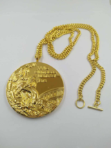  1976 Montreal Olympic &#39;Gold&#39; Medal with the Chain Necklace, Stands and ... - £39.40 GBP