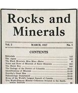 1927 Rocks And Minerals Quarterly Publication PB Book Vol 2 No 1 Zodac E99F - €25,73 EUR