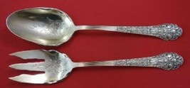 Medici Old By Gorham Sterling Silver Salad Serving Set BC Dated 1891 2pc - £796.64 GBP
