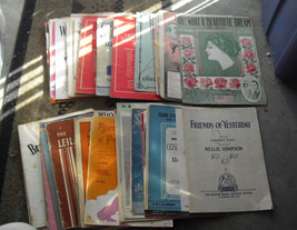 Huge Lot of 54 Early to 1950s Era Unsorted Sheet Music Booklets - £61.00 GBP