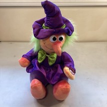 Vtg Dan Dee Halloween Singing Spooky Witch Dizzy Head Animated Plush 13” - £15.50 GBP