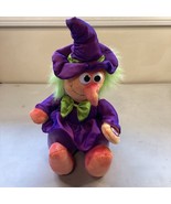 Vtg Dan Dee Halloween Singing Spooky Witch Dizzy Head Animated Plush 13” - £15.56 GBP