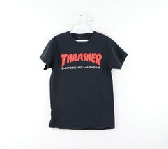 Vintage Streetwear Mens Small Thrasher Skateboard Magazine Spell Out Faded Shirt - £23.26 GBP