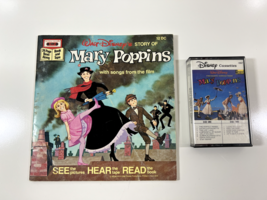 Walt Disney&#39;s Story Of Mary Poppins with Songs from the Film Book and Ca... - $9.89