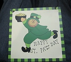 Irish Plaque Happy St. Pat&#39;s Day - £2.41 GBP