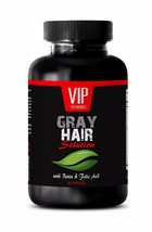 Biotin hair-GRAY Hair Solution Dietary SUPPLEMENT-Restore Natural Hair 1 Bott - £13.40 GBP