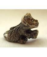 Vintage Miniature Pewter Mouse with Cheese - £3.94 GBP
