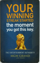 MGM Grand Las Vegas Room Key: Your Winning Streak - $3.95