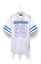 Diamond Supply Co Dmnd Football Jersey Shirt White Blue New $70 - £35.96 GBP