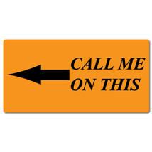 Call Me On This, 2 x 1 Orange Fluorescent, Roll of 1,000 Stickers - £25.70 GBP