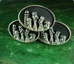 Barber Shop Quartet Cufflinks  Vintage Musician Band Birthday gift for h... - $175.00