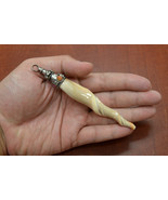 SPIRAL TRAPEZIUM sea shell agate GEMSTONE brass capped pendant #t-2600 - $114.04 MXN