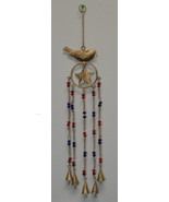 BIRD House rusty IRON metal BELLS wind chime handcrafted garden yard art... - $10.00