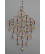 rusty IRON metal BELLS wind chime handcrafted garden yard art #f-909 - $15.00