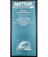 Vintage 1981 Amtrak Midwest Corridor Services Train Timetables Oct 24th - £7.43 GBP