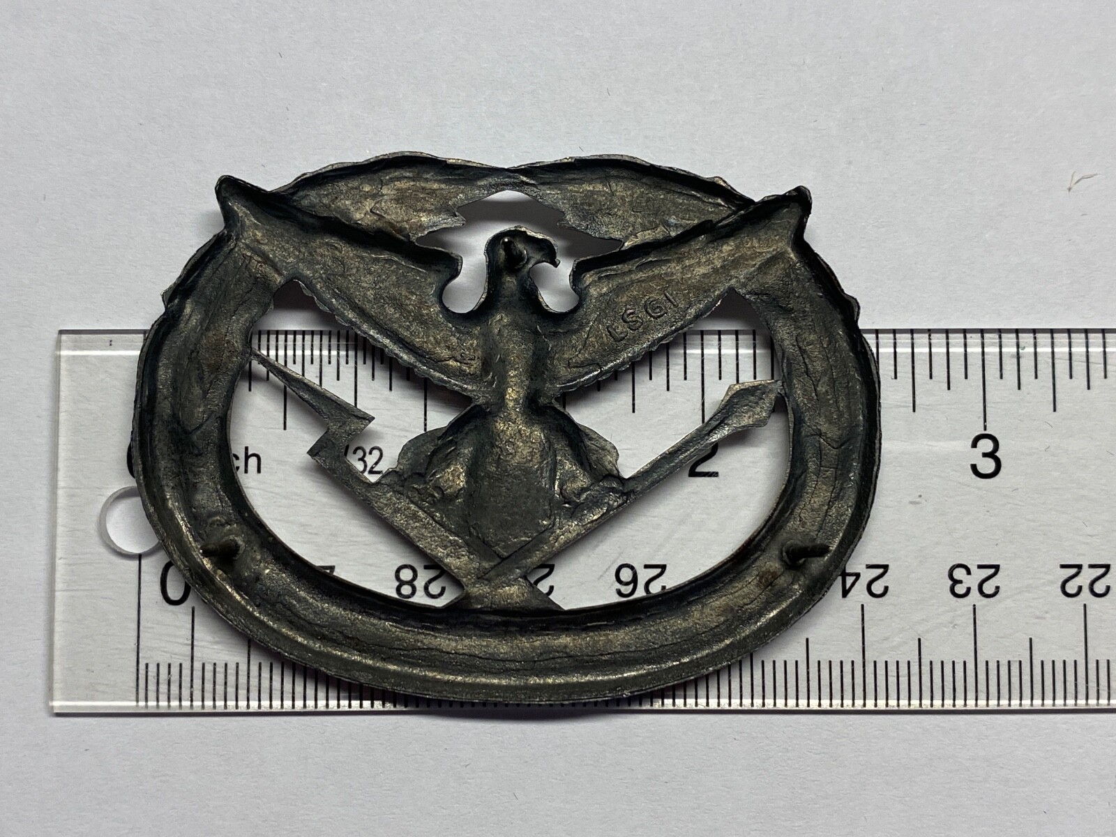 U.S. ARMY, CAREER COUNSELOR, BREAST BADGES, SILVER TONE AND SUBDUED, HALLMARKED Item image 6