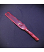 Handmade Brown Leather Spanking Paddle - Sensual Discipline tawse, Slave... - €67,34 EUR