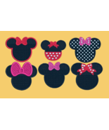 6 Minnie ears pack Digitized filled Machine Embroidery Designs Digital D... - $10.00