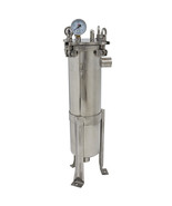 1 PC #4 Bag Filter Housing Stainless Steel 1&quot;NPTIn/Out 120Psi Flat Plate... - $473.36 CAD