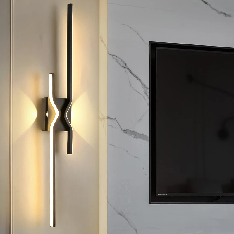 Nordic Minimalist LED Wall Light Lighting Bathroom Wall Sconces Light Fi... - £31.34 GBP