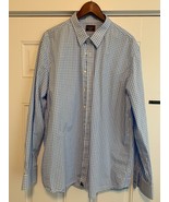 Untuck It Men&#39;s Dress Shirt Button Blue White Size 2XL XXL Untuckit - £22.68 GBP