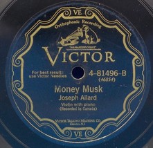 Joseph Allard (French Canadian) 78 Reel Du Pendu /Money Musk (Violin /Fiddle) B9 - £23.73 GBP