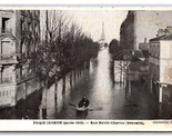 Rue Saint Charles Street View 1910 Flood Paris France UNP DB Postard Y12 - $8.25