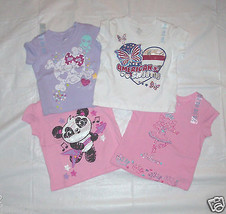 Toddler Girls Childrens Place Ballerina Skull Panda Butterfly Shirts 3 Sizes NWT - £4.46 GBP