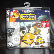 Angry Birds Star Wars Boys Briefs SIZE-4 Or 6 - 3 Pack Nip - £8.92 GBP