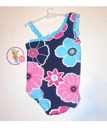 Circo Infant Girl Exotic Floral One Piece Off the Shoulder Swimsuit Size... - £5.69 GBP