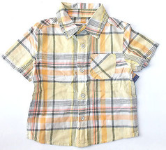 Cherokee Toddler Boys Plaid Shirt Multi Colored Full Button Front Size 2T NWT - $7.92