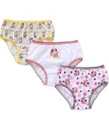 Disney Minnie Mouse 3 Pair Girls&#39; Panties Underwear 2 Choices Sizes 4 or... - £7.02 GBP