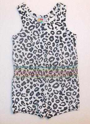 Healthtex Infant Girls Raceback Romper Leopard Print Size 12 Months NWT - $7.24