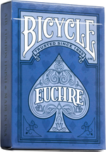 Bicycle Euchre Playing Card Deck - 9 through Ace - Double Deck, Blue - £9.18 GBP