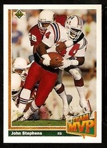 New England Patriots John Stephens 1991 Upper Deck Football Card 467 - £0.39 GBP