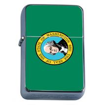 Washinton Flag Flip Top Oil Lighter  Cigarette Smoking Windproof - $14.80