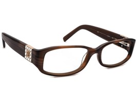 Swarovski Elements Women&#39;s Eyeglasses Brown Rectangular Frame 53[]17 135 - $750.65 MXN