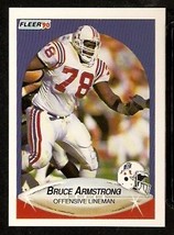 New England Patriots Bruce Armstrong 1990 Fleer Football Card 317 - £0.39 GBP