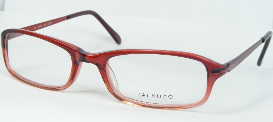 JAI KUDO AA1631 P72 TRANSPARENT BURGUNDY GRADIENT EYEGLASSES GLASSES 52-... - $66.73
