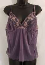 Cacique Camisole Sheer Sexy Sensual Purple Size 22/24 NWT - $39.55